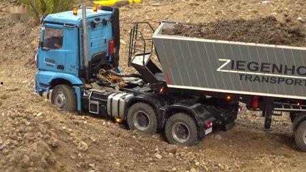 国产卡车拉木头视频